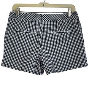 Maurices Navy / White Check Seersucker Shorts - 7/8